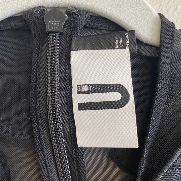 Topshop Unique Mesh and Appliqué Floral Top - Picture 3 of 5